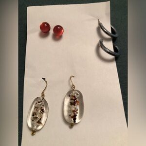 *** 4 for $15 *** bundle of 3 pairs of pierced earrings